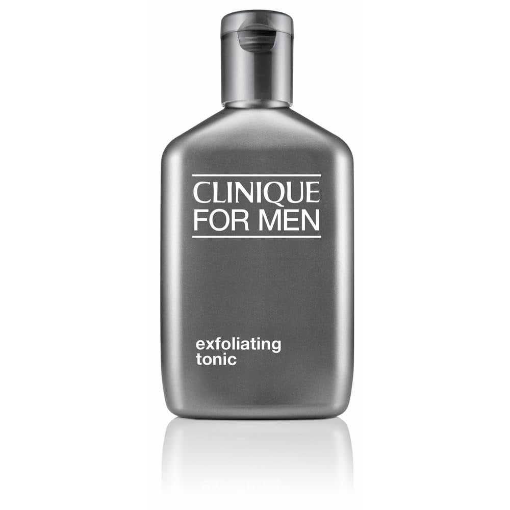 Clinique for Men Exfoliating Tonic mit Salicylsäure | für normale bis trockene Haut | befreit Poren + bereitet auf die Rasur vor, 200 ml
