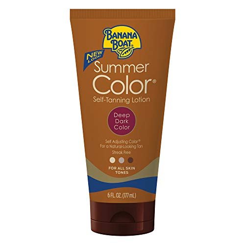Banana Boat Summer Color Selbstbräuner Lotion, Tiefdunkle Farbe für alle Hauttöne, 177 ml