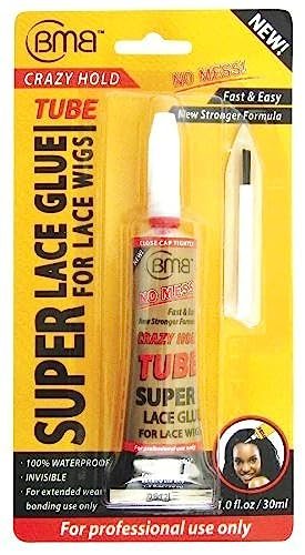BMB Crazy Hold Super Lace Wig Glue Tube 1 oz. – Extra Starker Halt für Perücken und Toupet