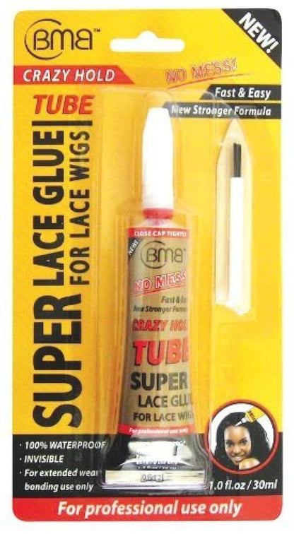 BMB Crazy Hold Super Lace Wig Glue Tube 1 oz. – Extra Starker Halt für Perücken und Toupet
