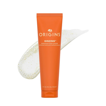 Origins GinZing Sanftes Peeling-Reinigungsgel | Verfeinert sichtbar die Poren & hellt auf | Mit Koffein, Ginseng & Jojoba-Perlen, 150 ml