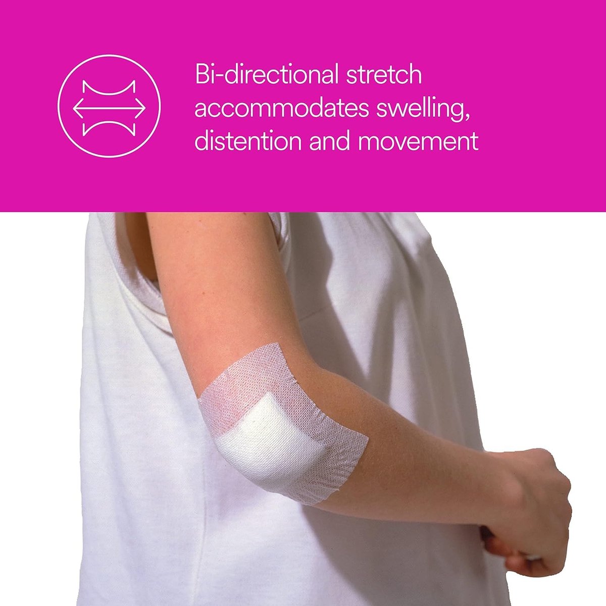 3M Medipore Hypoallergenes Weiches Stoffchirurgieband 2" x 10 Yards, Weiß, Hervorragende Haftung, Wasserbeständig