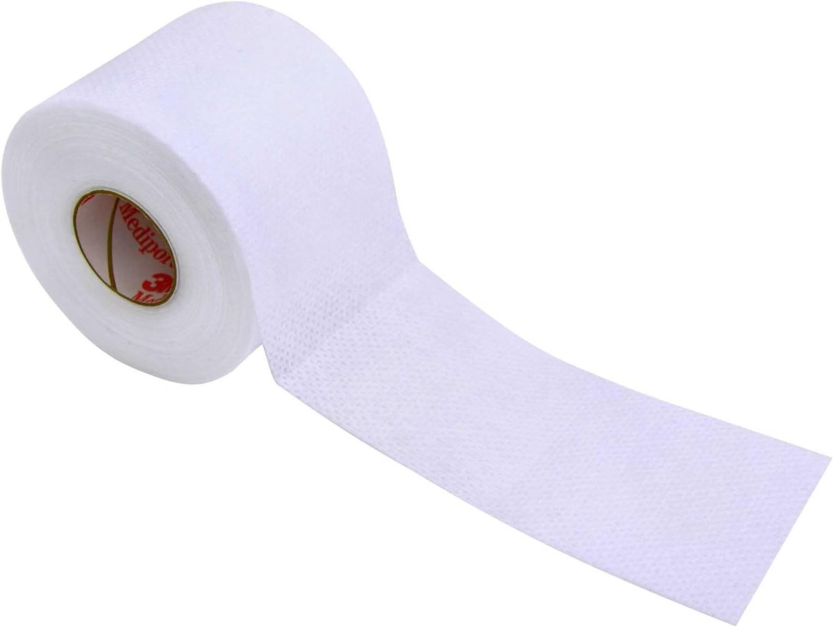 3M Medipore Hypoallergenes Weiches Stoffchirurgieband 2" x 10 Yards, Weiß, Hervorragende Haftung, Wasserbeständig