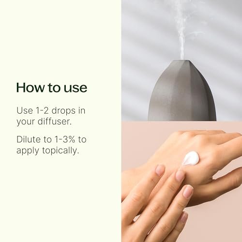 Plant Therapy Vetiver Ätherisches Öl, 10 ml – 100% rein und unverdünnt, ideal für Diffuser und DIY Hautpflege