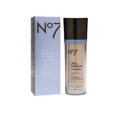 No7 Lift & Luminate Foundation Warm Beige – Anti-Aging Make-up für einen strahlenden Teint