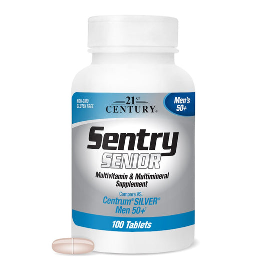 21st Century Sentry Senior Männer 50+ Multivitamin Tabletten, 100 Stück
