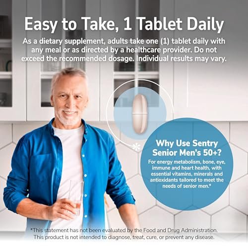 21st Century Sentry Senior Männer 50+ Multivitamin Tabletten, 100 Stück