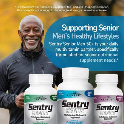 21st Century Sentry Senior Männer 50+ Multivitamin Tabletten, 100 Stück