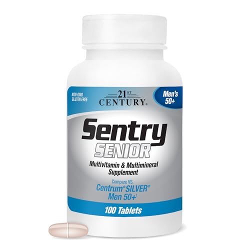 21st Century Sentry Senior Männer 50+ Multivitamin Tabletten, 100 Stück