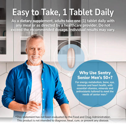 21st Century Sentry Senior Männer 50+ Multivitamin Tabletten, 100 Stück