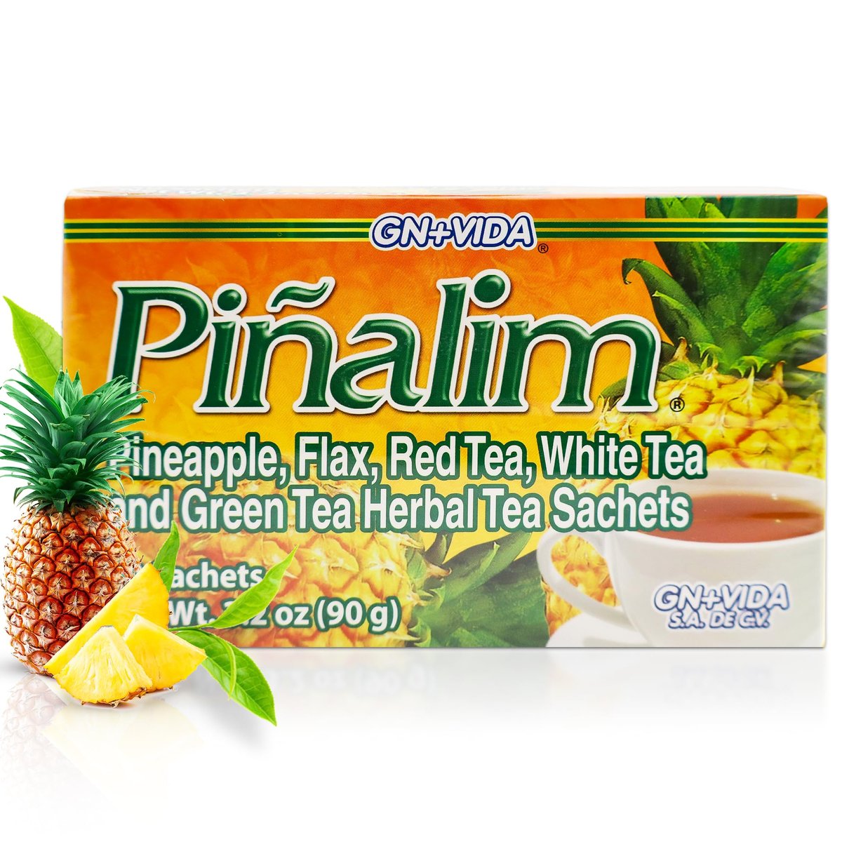 Pinalim Te De Piña Extra Stark – 30 Beutel Ananas-Tee zur Entgiftung & Reinigung