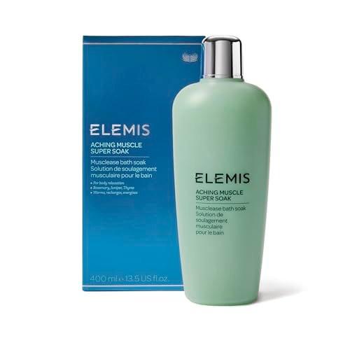 ELEMIS Aching Muscle Super Soak 400ml – Beruhigendes Bade-Milchbad zur Linderung von Muskelkater und Verspannungen