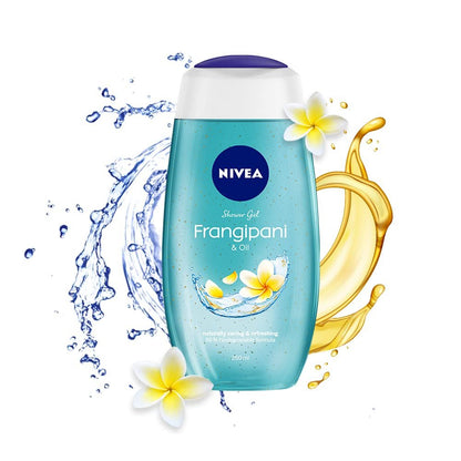 NIVEA Duschgel Frangipani & Öl – 250 ml – Sanfte Reinigung mit pflegendem Öl