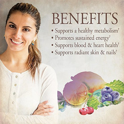 Garden of Life Organics Multivitamin für Frauen – Tägliche Vitalstoffversorgung mit Eisen, Biotin, Vegan – 30 Tabletten