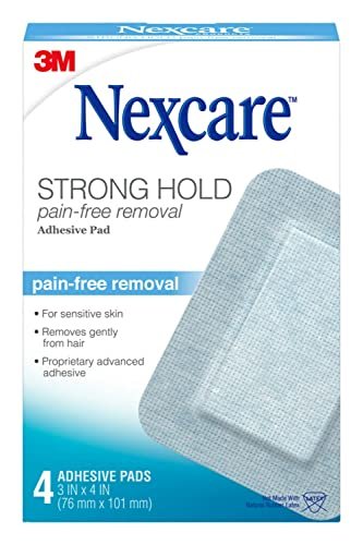 Nexcare Strong Hold Pflaster mit schmerzfreiem Entfernen, 7,6 x 10,2 cm, 4 Stück
