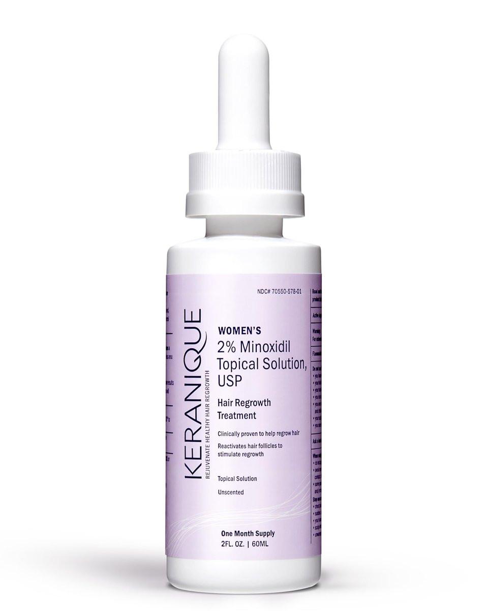 Keranique Haarwachstumsbehandlung mit Tropfer – 2% Minoxidil, 2 Fl Oz 30-Tage-Vorrat – Für dichteres Haar und revitalisierte Haarfollikel