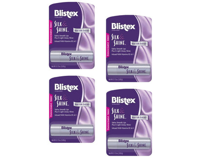 Blistex Silk & Shine Lippenbalsam - Feuchtigkeitsspender 0,13 oz (4er-Pack)