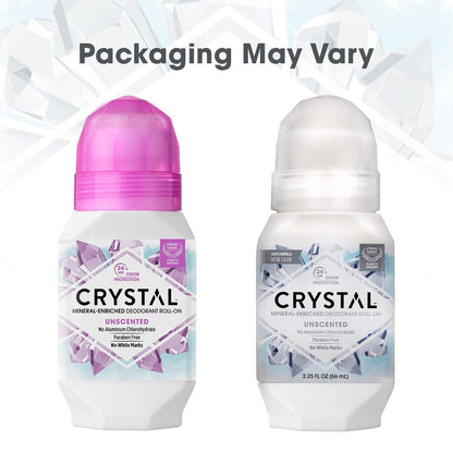 Crystal Mineral Deodorant Roll-On Lavender & White Tea – 6er Pack, 13,5 fl oz