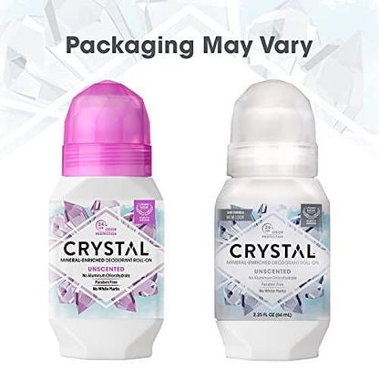 Crystal Mineral Deodorant Roll-On Lavender & White Tea – 6er Pack, 13,5 fl oz