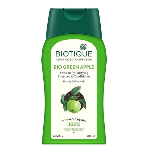 Biotique Bio Green Apple Fresh Daily Purifying Shampoo & Conditioner 200 ml