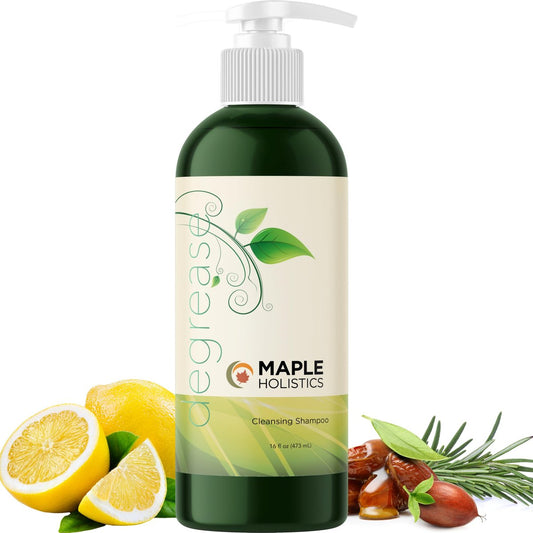 Öliges Haar Shampoo für fettiges Haar - Klärendes Shampoo für ölige Kopfhaut & trockene Kopfhaut - Tiefenreinigendes Shampoo mit ätherischen Ölen