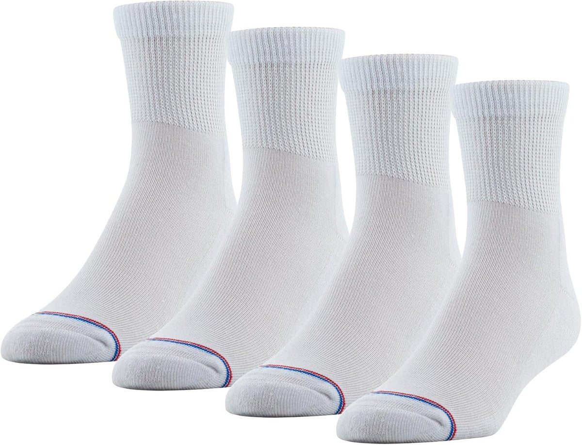 MediPeds Diabetiker Damen Socken mit nicht einschnürendem Tunnelbund, 2 Paar, Größe 9-11, Weiß
