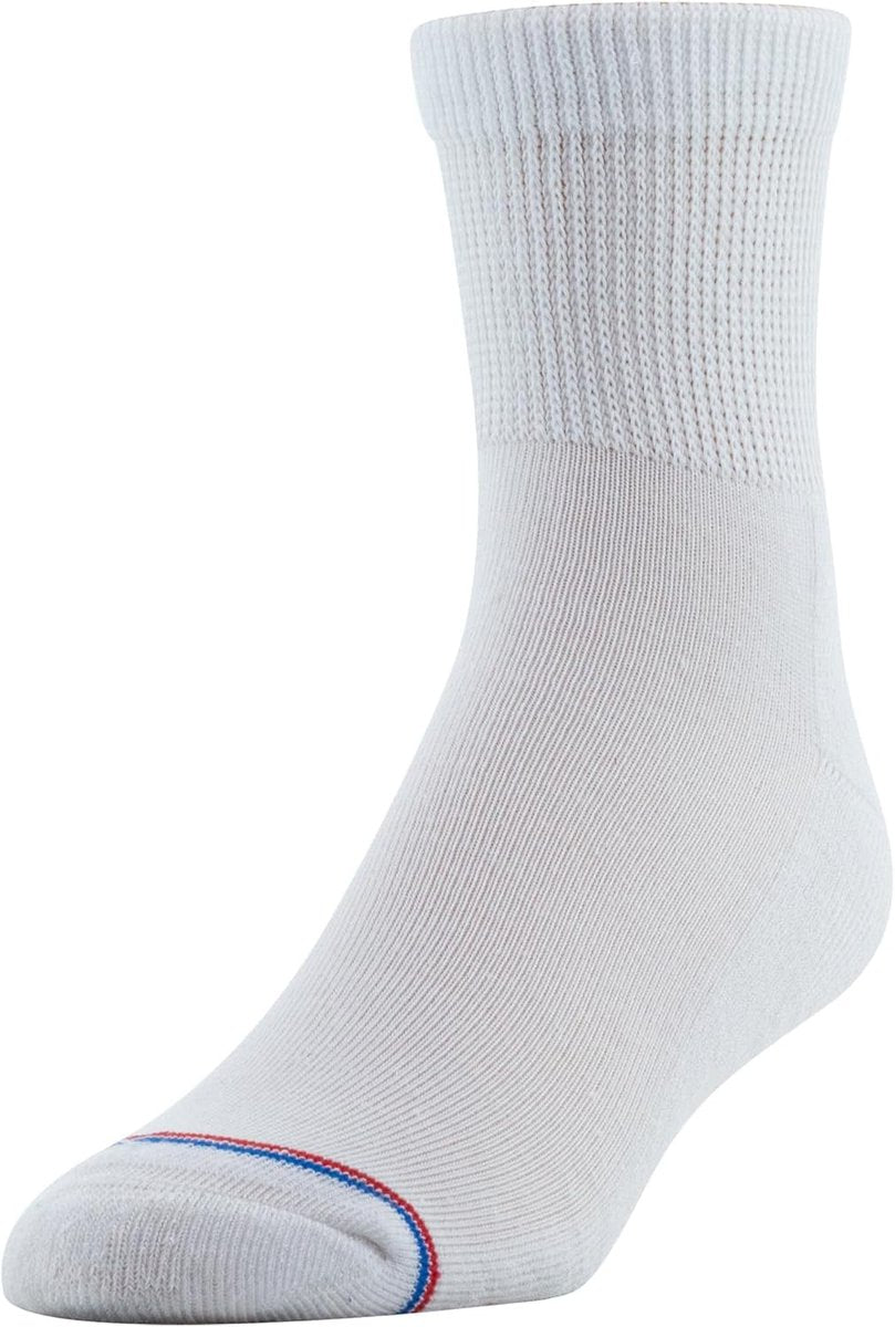 MediPeds Diabetiker Damen Socken mit nicht einschnürendem Tunnelbund, 2 Paar, Größe 9-11, Weiß