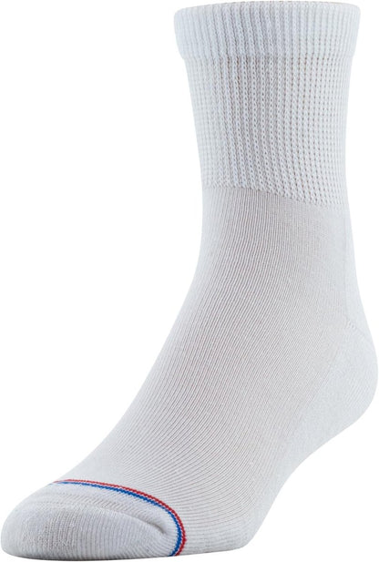 MediPeds Diabetiker Damen Socken mit nicht einschnürendem Tunnelbund, 2 Paar, Größe 9-11, Weiß