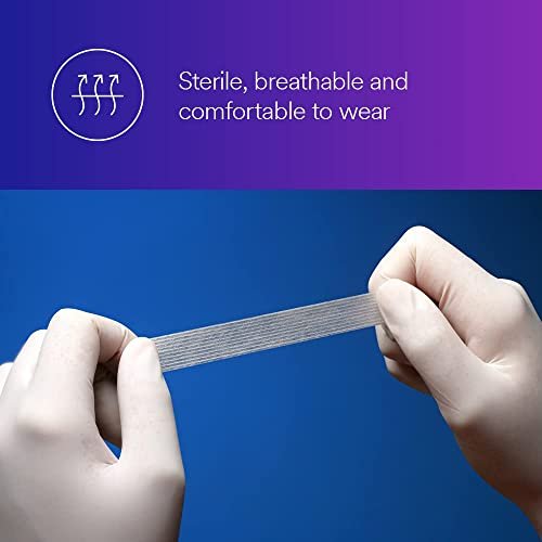 3M™ Steri-Strip™ Verstärkte Wundverschlussstreifen, R1546, 1/4 Zoll x 4 Zoll (6 mm x 100 mm), 50 Beutel/Karton, 4 Kartons/Kiste