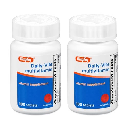 Rugby Daily-Vite Multivitamin - Tägliches Vitaminpräparat - 100 Tabletten (2er-Pack)