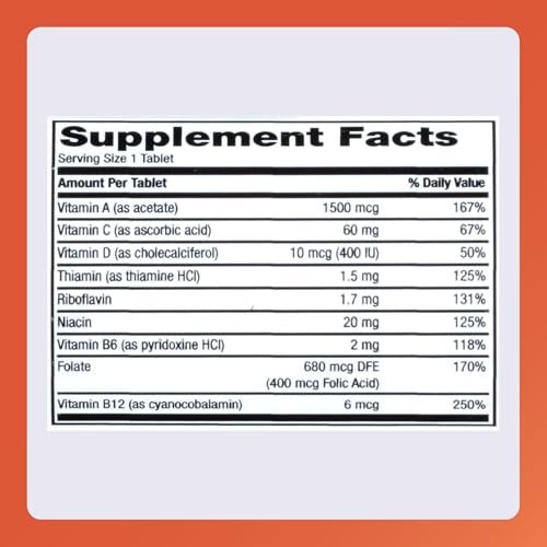 Rugby Daily-Vite Multivitamin - Tägliches Vitaminpräparat - 100 Tabletten (2er-Pack)