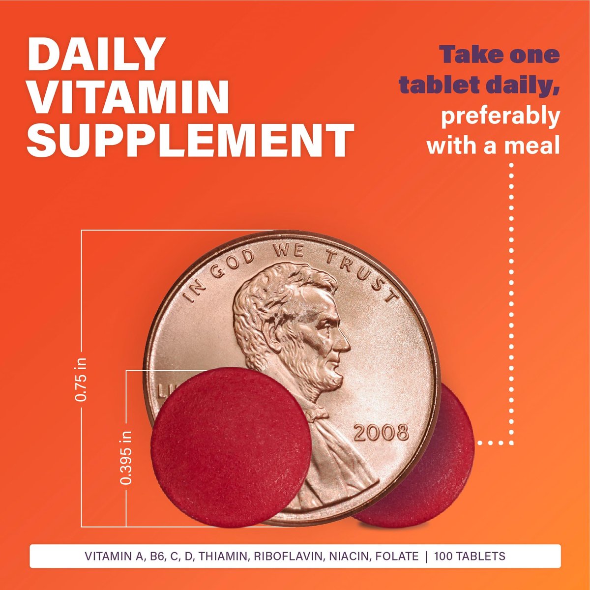 Rugby Daily-Vite Multivitamin - Tägliches Vitaminpräparat - 100 Tabletten (2er-Pack)