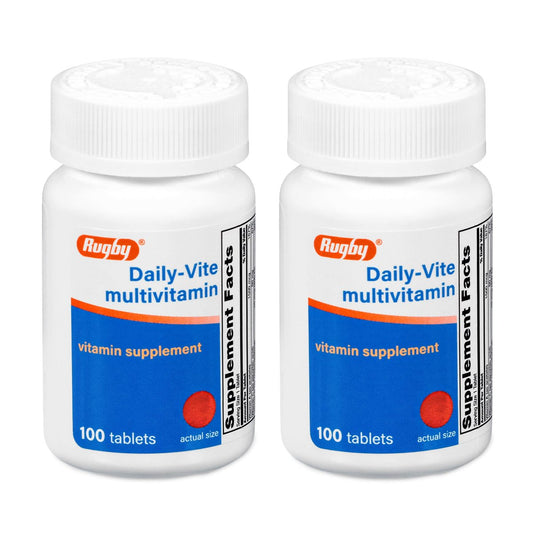 Rugby Daily-Vite Multivitamin - Tägliches Vitaminpräparat - 100 Tabletten (2er-Pack)