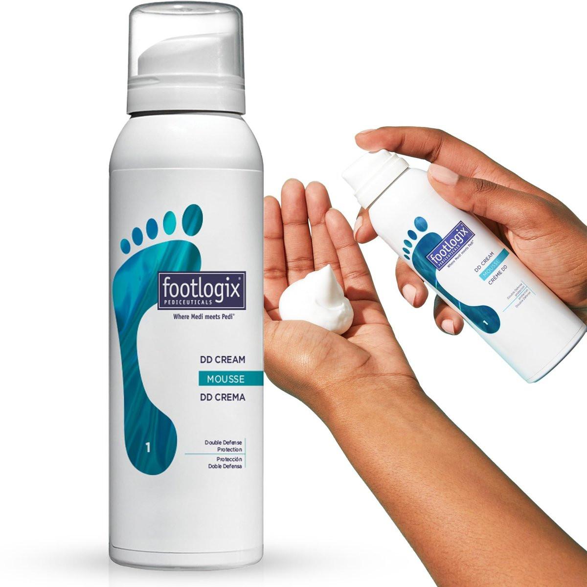 FOOTLOGIX DD Cream Mousse - Fußpflege-Schaum für geschmeidige Haut, 120 ml