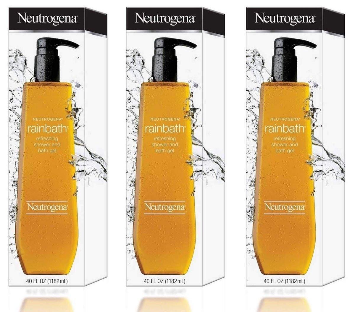 Neutrogena Rainbath Erfrischendes Dusch- und Badgel – 40 Fl Oz Dreierpack (120 Fl Oz Gesamt)