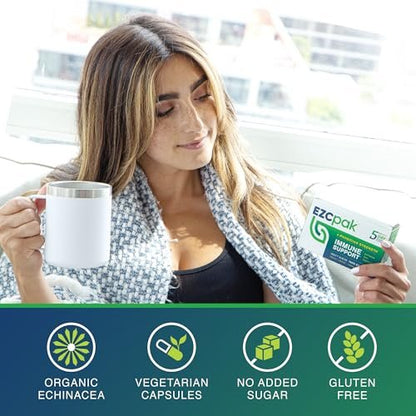 EZC Pak 5-Tage Tapered Immune Support Booster – Immununterstützung mit Echinacea, Zink, Vitamin C & Vitaminen für Erwachsene