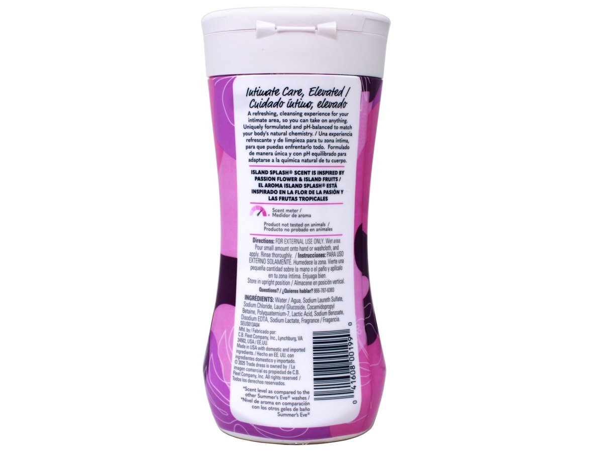Summer's Eve Island Splash Intimwaschgel, tägliche Intimpflege, entfernt Gerüche, pH-hautneutral, sanft zu empfindlicher Haut, 255 ml (1er-Pack)