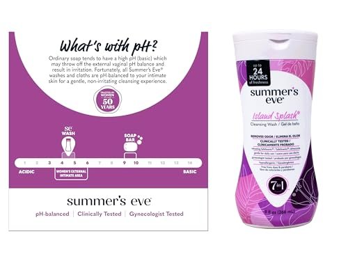 Summer's Eve Island Splash Intimwaschgel, tägliche Intimpflege, entfernt Gerüche, pH-hautneutral, sanft zu empfindlicher Haut, 255 ml (1er-Pack)