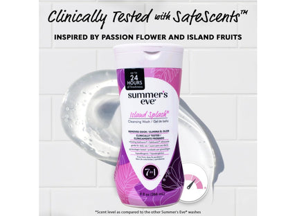Summer's Eve Island Splash Intimwaschgel, tägliche Intimpflege, entfernt Gerüche, pH-hautneutral, sanft zu empfindlicher Haut, 255 ml (1er-Pack)