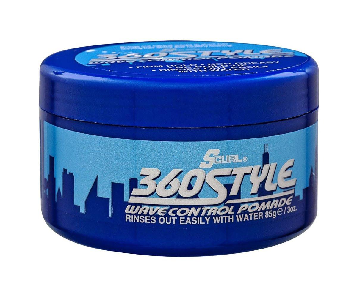 Luster's S-Curl 360 Wellen Kontroll Pomade 3 Unzen (88ml) (6er Pack) – Starke Wellendefinition & Glanz