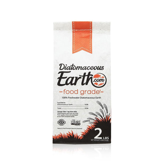DiatomaceousEarth 2 Pfund Lebensmittelqualität - 100% Organisch, Alles Natürliches Diatomeenerdepulver - Für Menschen Geeignet, Sicher um Kinder - Inklusive Kostenloser Messlöffel