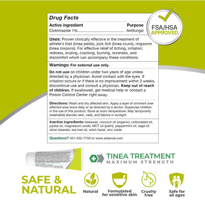Terrasil Tinea Versicolor Behandlung Creme Max Stärke – Antimykotische Creme mit klinisch geprüftem 1% Clotrimazol gegen Pilzinfektionen, Ringelflechte und Juckreiz (0,5 Unzen)