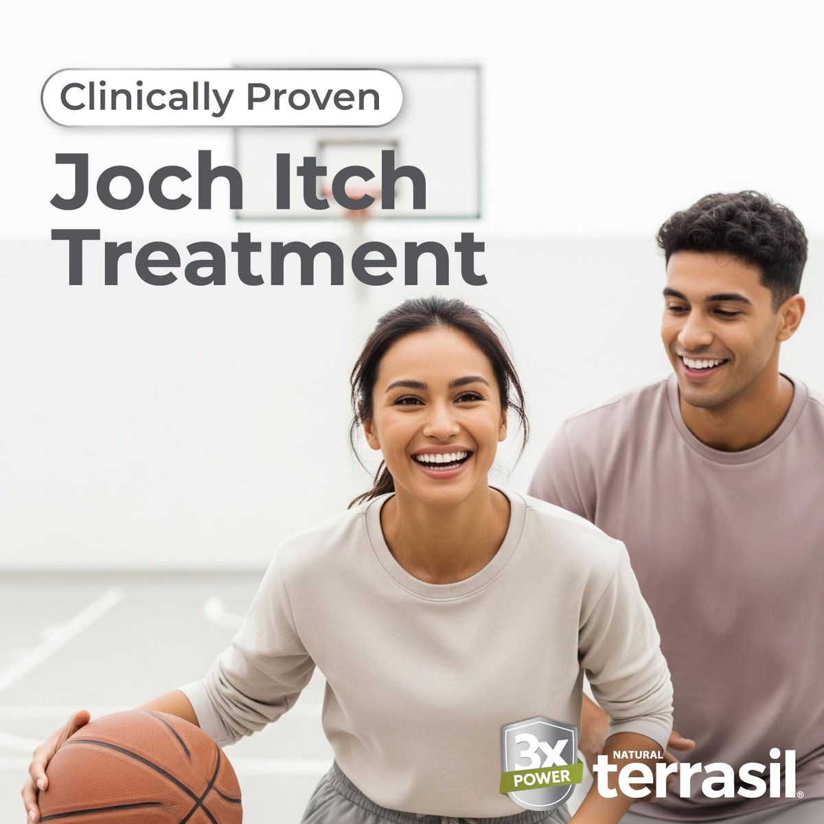 terrasil Jock Itch Creme – Clotrimazol 1% Antimykotikum gegen Juckreiz, Extra Stärke, Schnelle Linderung, Natürliche Pflege (14 g)
