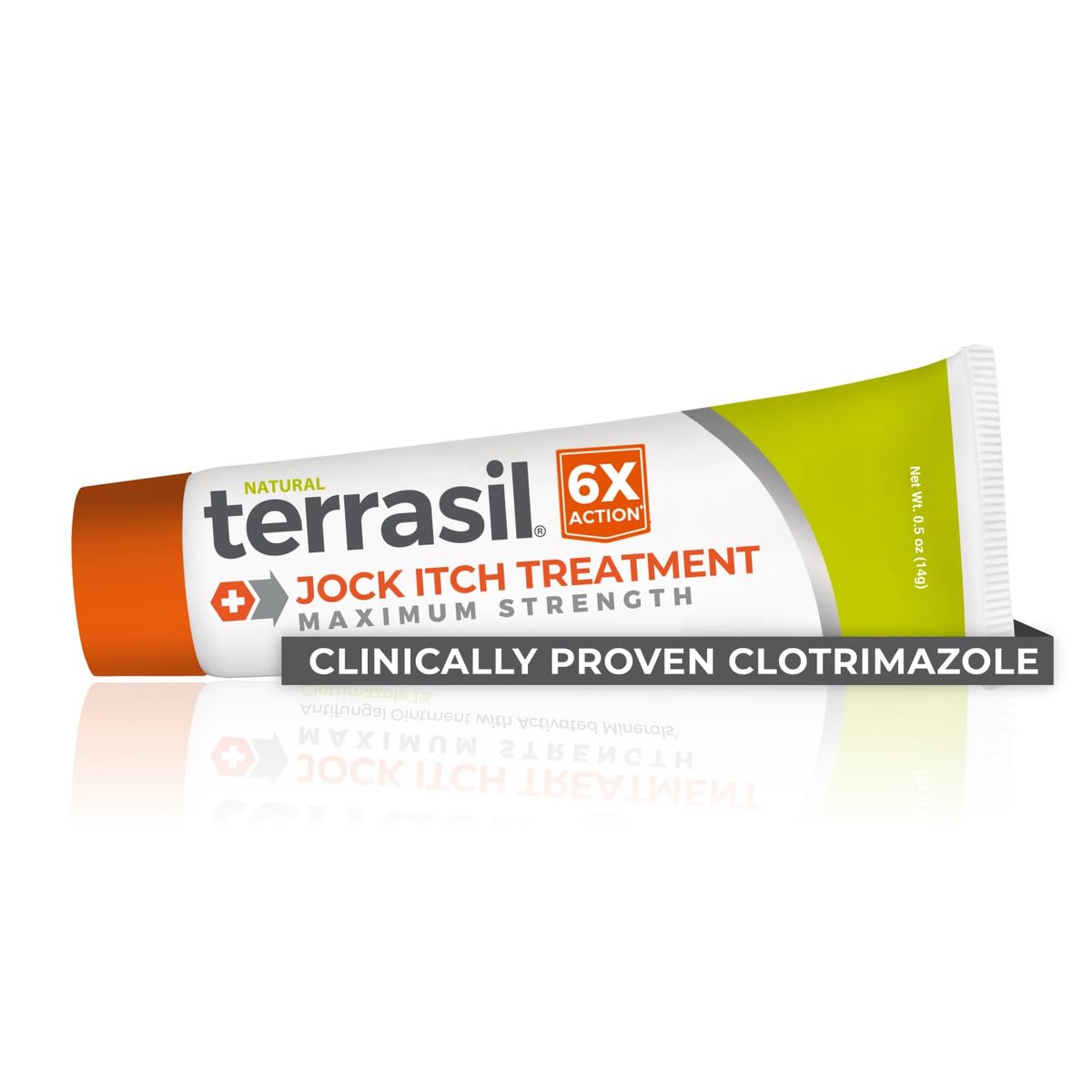 terrasil Jock Itch Creme – Clotrimazol 1% Antimykotikum gegen Juckreiz, Extra Stärke, Schnelle Linderung, Natürliche Pflege (14 g)