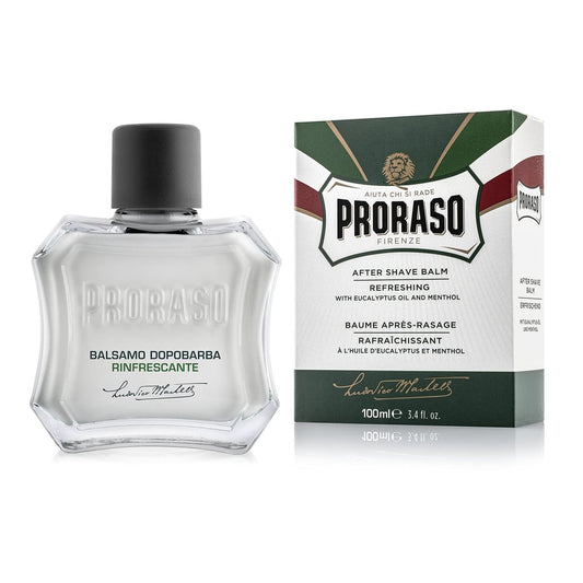 Proraso After Shave Balm mit Eukalyptusöl & Menthol – Erfrischende Aftershave-Creme für alle Barttypen – Premium italienische Rasur für Männer – 100 ml