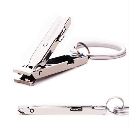 munkees Ultradünner Nagelknipser mit Schlüsselanhänger – Mini-Faltbarer Nagelschneider aus Edelstahl für Reisen, Camping und Outdoor (1er-Pack)