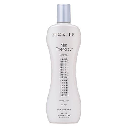 BioSilk Silk Therapy Shampoo – Sanfte Haarreinigung für gesundes und glänzendes Haar, sulfatfrei, parabenfrei, tierversuchsfrei, 355 ml