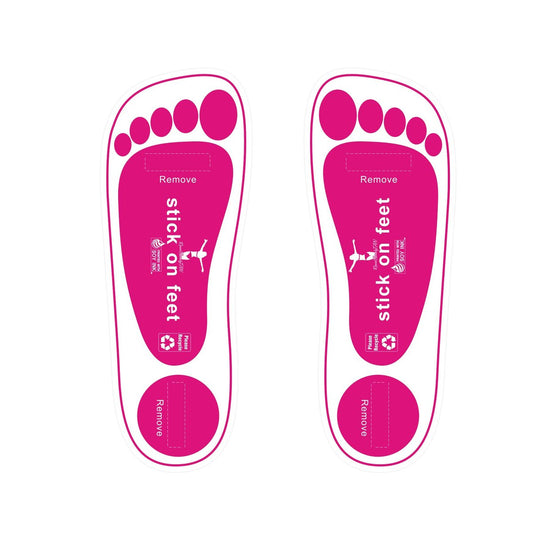STICKONFEET Premium Fußauflagen für Sprühbräune – Einweg-Fußschutz für Salons und mobile Bräunungsprofis – 25 Paar