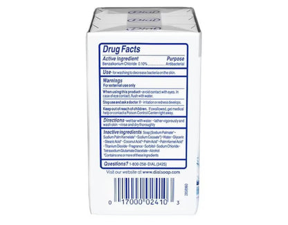 Dial Antibakterielle Seife, Erfrischen & Erneuern, Weiß, 3-4 oz Seifenstücke – 2er-Pack