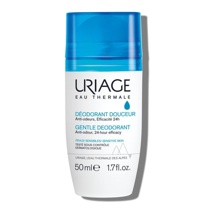 Uriage Deodorant für empfindliche Haut, tägliche Frische, aluminiumfreie Formel, ohne Alkohol, 24-Stunden-Geruchsschutz, geeignet für empfindliche Haut, keine weißen Rückstände, Unisex